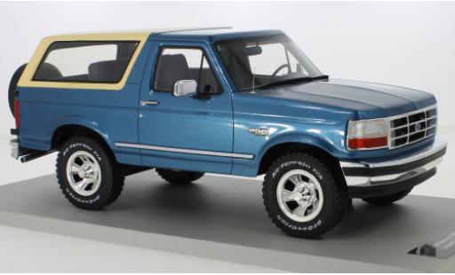 Diecast model cars Ford Bronco 1/18 Lucky Step Models metallic blue 1992 Ford Bronco 1/18 Lucky Step Models metallic blue 1992 diecast model cars