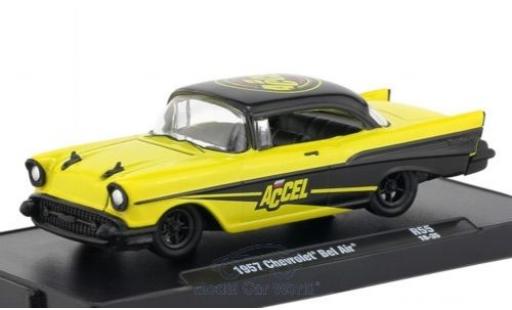 Diecast model cars Chevrolet Bel Air 1957 1/64 M2 Machines yellow/black 1957 Chevrolet Bel Air 1957 1/64 M2 Machines yellow/black 1957 diecast model cars