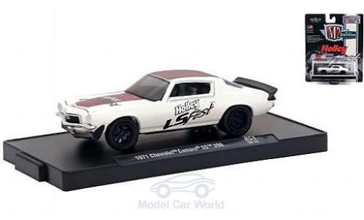 Diecast model cars Chevrolet Camaro SS 1/64 M2 Machines SS 396 white/red Holley LS Fest 1971 Chevrolet Camaro SS 1/64 M2 Machines SS 396 white/red Holley LS Fest 1971 diecast model cars