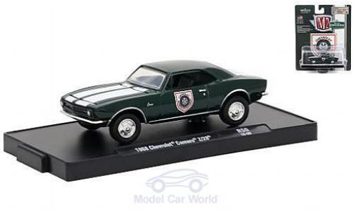 Diecast model cars Chevrolet Camaro Z28 1/64 M2 Machines Z/28 green/white Sports Department 1968 Chevrolet Camaro Z28 1/64 M2 Machines Z/28 green/white Sports Department 1968 diecast model cars
