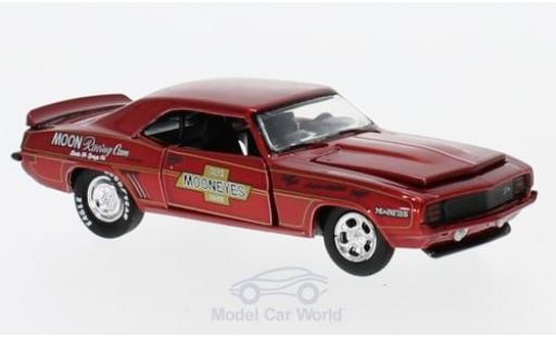 Diecast model cars Chevrolet Camaro RS 1/64 M2 Machines Z/28 RS metallic red Moon Equipment Co. 1969 Chevrolet Camaro RS 1/64 M2 Machines Z/28 RS metallic red Moon Equipment Co. 1969 diecast model cars