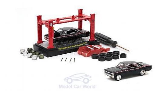 Diecast model cars Chevrolet Nova 1/64 M2 Machines Foose Cherry black 1967 Model-Kit Bausatz inklusive 4 Ersatzrädern Chevrolet Nova 1/64 M2 Machines Foose Cherry black 1967 Model-Kit Bausatz inklusive 4 Ersatzrädern diecast model cars
