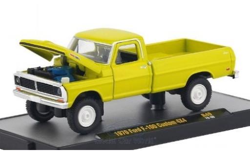 Diecast model cars Ford F-1 1/64 M2 Machines 00 Custom 4x4 yellow 1970 Ford F-1 1/64 M2 Machines 00 Custom 4x4 yellow 1970 diecast model cars