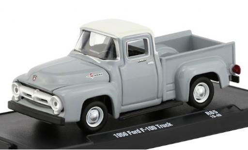 Diecast model cars Ford F-1 1/64 M2 Machines 00 grey/white 1956 Ford F-1 1/64 M2 Machines 00 grey/white 1956 diecast model cars