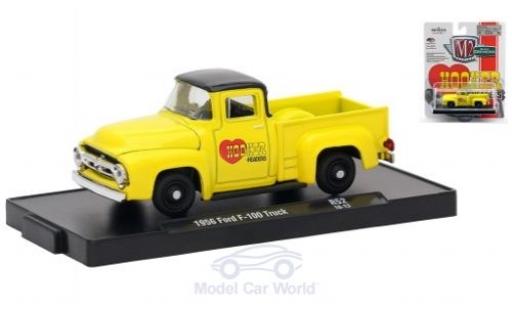 Diecast model cars Ford F-1 1/64 M2 Machines 00 Truck yellow/black Hooker Headers 1956 Ford F-1 1/64 M2 Machines 00 Truck yellow/black Hooker Headers 1956 diecast model cars
