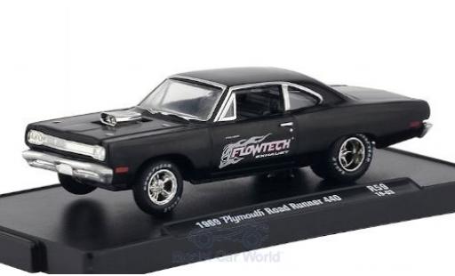 Diecast model cars Plymouth Road Runner 1/64 M2 Machines 440 black/Dekor Flowtech Exhaust 1969 Plymouth Road Runner 1/64 M2 Machines 440 black/Dekor Flowtech Exhaust 1969 diecast model cars