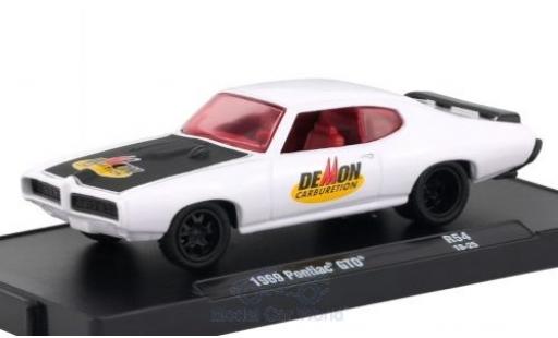 Diecast model cars Pontiac GTO 1/64 M2 Machines white/black 1969 Pontiac GTO 1/64 M2 Machines white/black 1969 diecast model cars