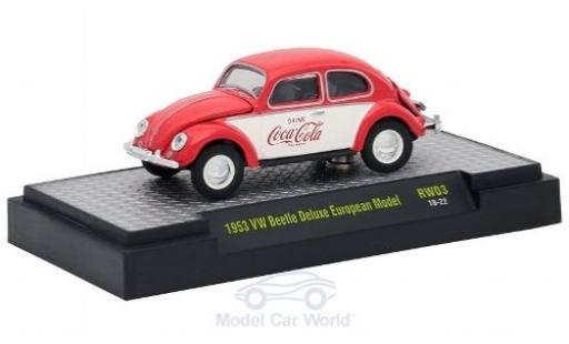 Diecast model cars Volkswagen Beetle 1/64 M2 Machines Deluxe European Model red/white Coca Cola 1953 Volkswagen Beetle 1/64 M2 Machines Deluxe European Model red/white Coca Cola 1953 diecast model cars