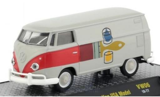 Diecast model cars Volkswagen T1 A 1/64 M2 Machines Kastenwagen grey/Dekor 1960 USA-Version Volkswagen T1 A 1/64 M2 Machines Kastenwagen grey/Dekor 1960 USA-Version diecast model cars