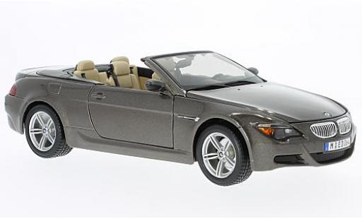 Bmw M6 1/18 Maisto Cabriolet (E64) metallic brown diecast model cars