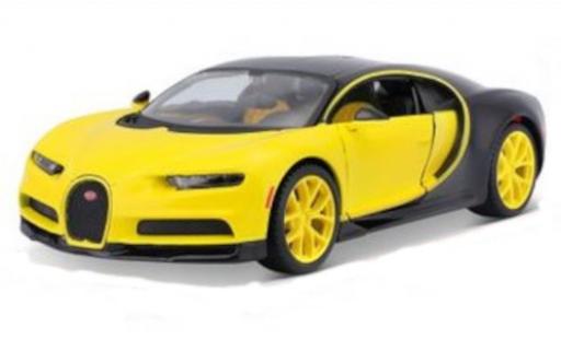 Diecast model cars Bugatti Chiron 1/24 Maisto yellow/black 2018 Bugatti Chiron 1/24 Maisto yellow/black 2018 diecast model cars