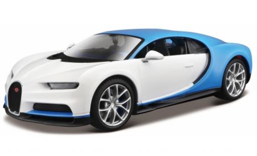 Diecast model cars Bugatti Chiron 1/24 Maisto white/blue Bugatti Chiron 1/24 Maisto white/blue diecast model cars