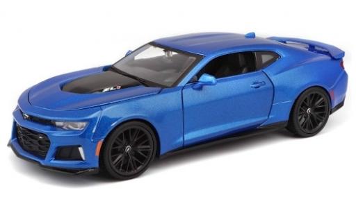 Diecast model cars Chevrolet Camaro 1/24 Maisto ZL1 metallic blue 2017 Chevrolet Camaro 1/24 Maisto ZL1 metallic blue 2017 diecast model cars