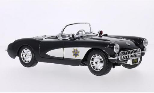 Chevrolet Corvette 1/18 Maisto (C1) State Highway Patrol 1957 diecast model cars