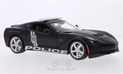 Diecast model cars Chevrolet Corvette C7 1/18 Maisto (C7) Stingray matt-black Police 2014 Chevrolet Corvette C7 1/18 Maisto (C7) Stingray matt-black Police 2014 diecast model cars