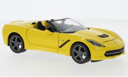 Diecast model cars Chevrolet Corvette 1/24 Maisto Stingray (C7) Convertible yellow 2014 Chevrolet Corvette 1/24 Maisto Stingray (C7) Convertible yellow 2014 diecast model cars