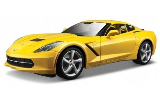 Chevrolet Corvette 1/18 Maisto Stingray (C7) yellow 2014 diecast model cars