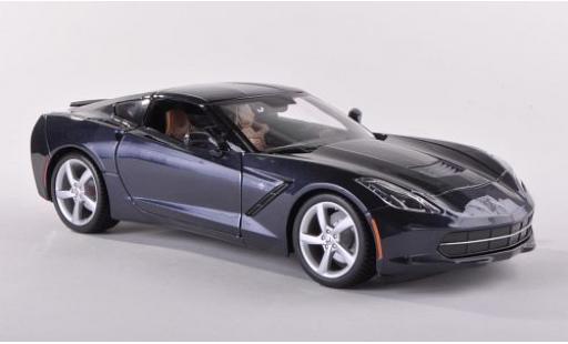 Chevrolet Corvette 1/18 Maisto Stingray (C7) metallic blue 2013 diecast model cars