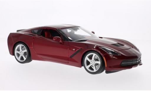 Chevrolet Corvette 1/18 Maisto Stingray (C7) metallic red 2014 diecast model cars