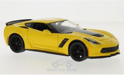 Diecast model cars Chevrolet Corvette C7 1/24 Maisto Z06 yellow 2015 Chevrolet Corvette C7 1/24 Maisto Z06 yellow 2015 diecast model cars