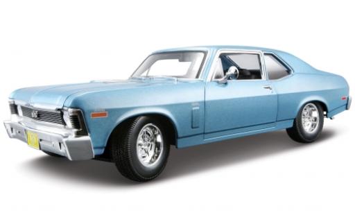 Chevrolet Nova 1/18 Maisto SS Coupe metallic blue 1970 diecast model cars