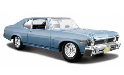 Chevrolet Nova 1/24 Maisto SS metallic blue 1970 diecast model cars