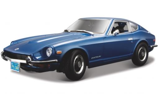 Datsun 240Z 1/18 Maisto metallic blue 1971 diecast model cars