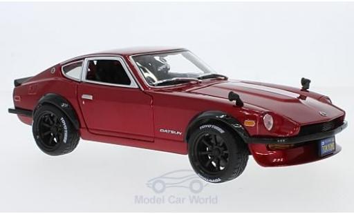 Datsun 240Z 1/18 Maisto metallic red 1971 diecast model cars
