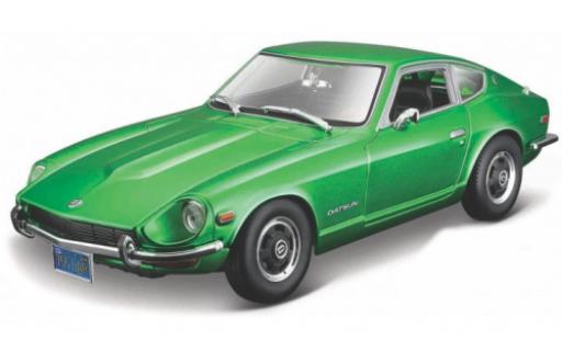 Datsun 240Z 1/18 Maisto metallic green 1971 diecast model cars