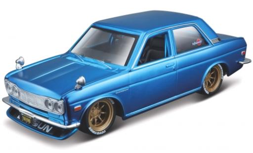 Diecast model cars Datsun 510 1/24 Maisto metallic blue 1971 Datsun 510 1/24 Maisto metallic blue 1971 diecast model cars