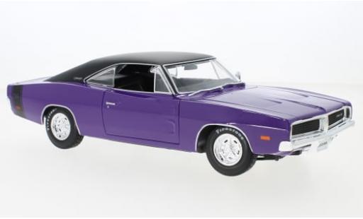 Dodge Charger 1/18 Maisto R/T violett/schwarz 1969 1:18 diecast model cars