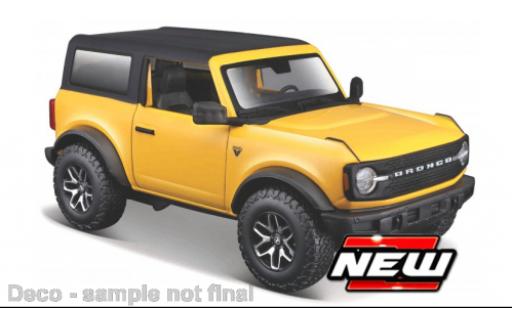 Diecast model cars Ford Bronco 1/24 Maisto Badlands gelb/matt-schwarz 2021 1:24 Ford Bronco 1/24 Maisto Badlands gelb/matt-schwarz 2021 1:24 diecast model cars