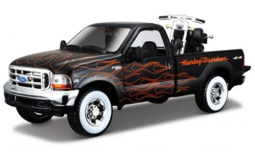 Diecast model cars Ford F-350 1/24 Maisto Super Duty matt-black/Dekor Harley-Davidson 1:27 avec FXSTB Night Train Ford F-350 1/24 Maisto Super Duty matt-black/Dekor Harley-Davidson 1:27 avec FXSTB Night Train diecast model cars