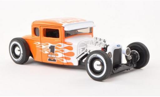 Diecast model cars Ford Model A 1/24 Maisto Hot Rod No.1 orange/Dekor Harley-Davidson 1929 Ford Model A 1/24 Maisto Hot Rod No.1 orange/Dekor Harley-Davidson 1929 diecast model cars