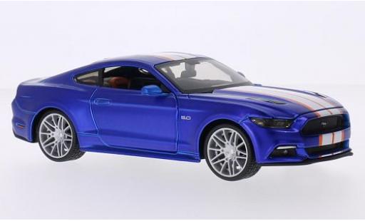 Diecast model cars Ford Mustang 1/24 Maisto GT Custom Tuning matt-blue/Dekor 2015 Ford Mustang 1/24 Maisto GT Custom Tuning matt-blue/Dekor 2015 diecast model cars