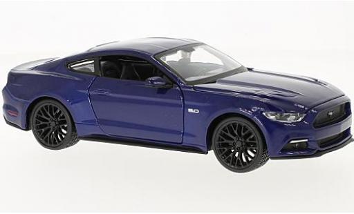 Diecast model cars Ford Mustang 1/24 Maisto GT metallic blue 2015 sans Vitrine Ford Mustang 1/24 Maisto GT metallic blue 2015 sans Vitrine diecast model cars