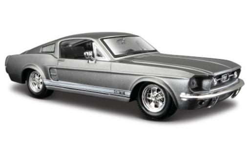 Diecast model cars Ford Mustang 1/24 Maisto GT metallic grey 1967 Ford Mustang 1/24 Maisto GT metallic grey 1967 diecast model cars