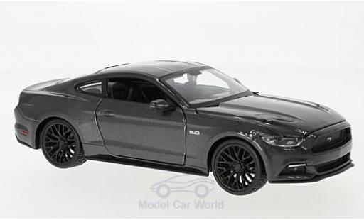 Diecast model cars Ford Mustang 1/24 Maisto GT metallic grey 2015 Ford Mustang 1/24 Maisto GT metallic grey 2015 diecast model cars