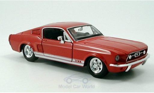 Diecast model cars Ford Mustang 1/24 Maisto GT red 1967 Ford Mustang 1/24 Maisto GT red 1967 diecast model cars