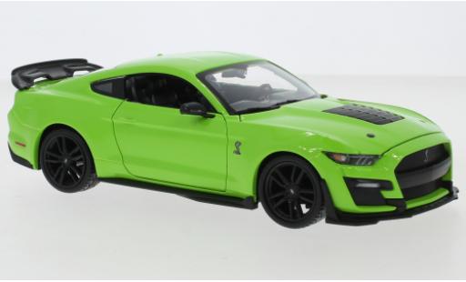 Diecast model cars Ford Mustang 1/24 Maisto Shelby GT500 green 2020 Ford Mustang 1/24 Maisto Shelby GT500 green 2020 diecast model cars