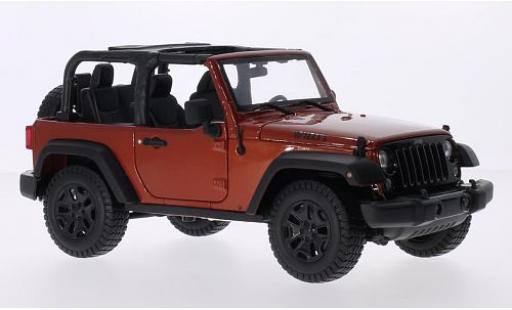 Jeep Wrangler 1/18 Maisto metallic bronze 2014 diecast model cars