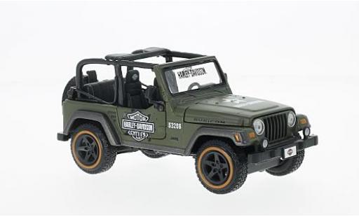 Jeep Wrangler 1/24 Maisto Rubicon oliv Harley Davidson 2014 (1:27) diecast model cars