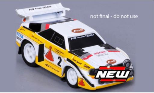 Audi Sport Quattro 1/64 Maisto Sport quattro S1 E2 white/yellow diecast model cars