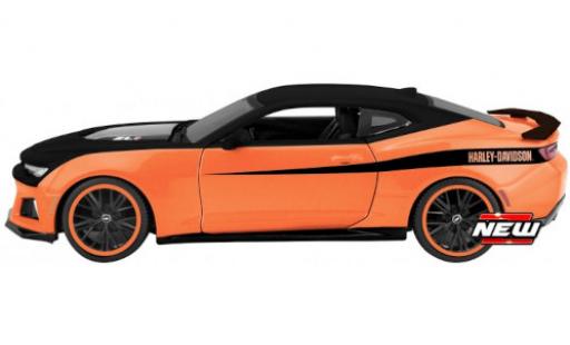 Diecast model cars Chevrolet Camaro 1/24 Maisto ZL1 Douane orange/black Harley-Davidson Chevrolet Camaro 1/24 Maisto ZL1 Douane orange/black Harley-Davidson diecast model cars