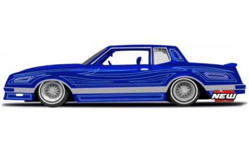 Chevrolet Monte Carlo 1/24 Maisto Lowrider blue/Décorer 1986 diecast model cars