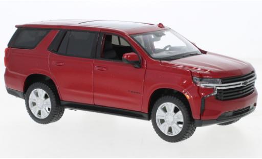 Diecast model cars Chevrolet Tahoe 1/24 Maisto metallise red 2021 Chevrolet Tahoe 1/24 Maisto metallise red 2021 diecast model cars