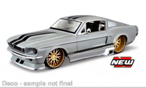Diecast model cars Ford Mustang 1/24 Maisto GT grey/black 1967 Ford Mustang 1/24 Maisto GT grey/black 1967 diecast model cars