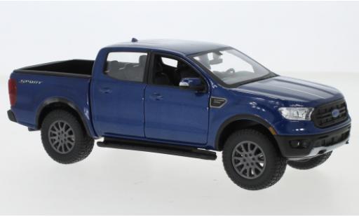 Diecast model cars Ford Ranger 1/24 Maisto metallic blue 2019 Ford Ranger 1/24 Maisto metallic blue 2019 diecast model cars