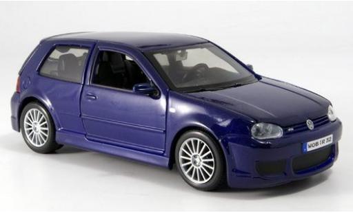 Diecast model cars Volkswagen Golf 1/24 Maisto IV R32 blue 2006 sans Vitrine Volkswagen Golf 1/24 Maisto IV R32 blue 2006 sans Vitrine diecast model cars