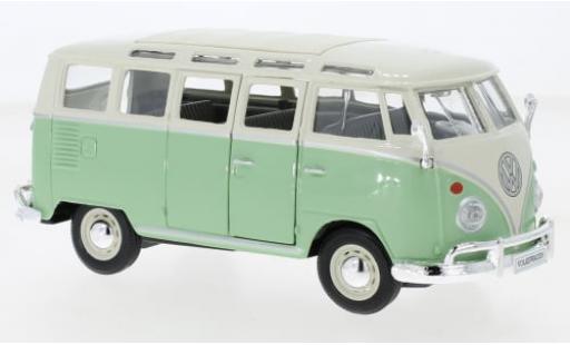 Volkswagen T1 1/25 Maisto Bus Samba grün/beige 1:25 diecast model cars